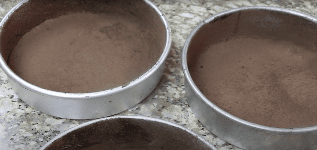 prepared baking pan